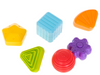 Cub senzorial Montessori cu benzi elastice și 7 forme colorate, jucărie educativă pentru bebeluși