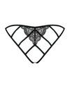 Chiloți Miamor - bikini sexy din dantelă cu decupaje provocatoare, negru