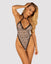 Body Xenita – lenjerie erotică cu decolteu sexy și decupaje L/XL, animal-print