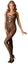 Bodystocking – catsuit sexy din plasă cu dantela si decolteu provocator L/XL, negru