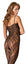 Bodystocking – catsuit sexy din plasă cu dantela si decolteu provocator L/XL, negru