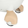 Mașinuță Fără Pedale Swing Car LED cu Roți Luminoase, Muzică și Volan 360°, Gravitațională, Alb Rose Gold