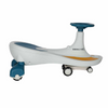 Mașinuță Gravitațională Swing Car LED cu Roți Luminoase, Muzică și Volan 360°, Fără Pedale, Verde Turcoaz, Max. 100 kg