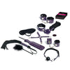 Set Master & Slave Bondage Game – Kit 10 accesorii BDSM pentru jocuri erotice, Animal Print Mov