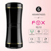 Masturbator FOX ultrarealist, cu capat dublu si material CyberSkin, negru