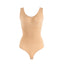 Body modelator cu compresie abdomen si efect de lifting la bust, lenjerie modelatoare fara cusaturi, din material respirabil, usor de imbracat - bej