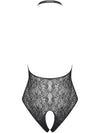 Body Obsessive B113 - lenjerie erotică din dantela fină cu decupaje sexy S-L (one size), negru