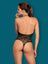 Body Obsessive B119 - lenjerie fină din dantelă transparentă S-L (one size), negru