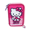 Penar Echipat Model Hello Kitty, cu 42 Piese și 3 Compartimente, Roz
