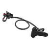 Suport flexibil universal pentru telefon, cu brat lung metalic si clema de prindere, capat rotativ 360°, negru