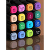 Set 48 markere colorate duble cu varf subtire si gros 1/6 mm, geanta pentru depozitare, cerneala pe baza de alcool