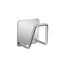 Suport organizator burete vase si accesorii curatenie bucatarie/baie, cu autoadeziv 3M, inox