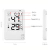 Higrometru si termometru digital de camera cu afisaj ora si data, display 3.2" LCD iluminat, 3 optiuni de instalare