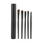 Set 5 pensule machiaj ochi Travel Essentials, par natural si sintetic, cu suport metalic negru - Pensule profesionale pentru fard si blending