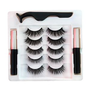 Set 5 perechi Gene false Magnetice cu 2 tuburi Tus Magnetic și Aplicator, reutilizabile