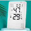 Higrometru si termometru digital de camera cu afisaj ora si data, display 3.2" LCD iluminat, 3 optiuni de instalare
