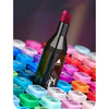 Set 48 markere colorate duble cu varf subtire si gros 1/6 mm, geanta pentru depozitare, cerneala pe baza de alcool