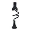 Suport flexibil universal pentru telefon, cu brat lung metalic si clema de prindere, capat rotativ 360°, negru