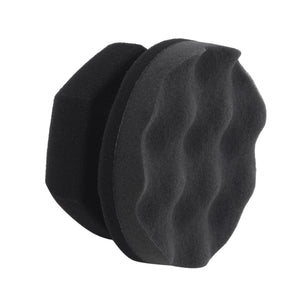 Set 2 bureți polish auto profesional pentru aplicare ceara și lustruire manuala, 11 cm
