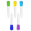 Pipeta gradată pentru medicamente 5 ml, set 5 buc multicolore