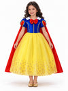 Rochie de prințesă cu pelerină roșie, Alba ca Zăpada – față