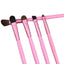 Set 5 pensule machiaj ochi Travel Essentials, par natural si sintetic, cu suport metalic roz- Pensule profesionale pentru fard si blending