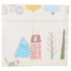 Covoraș din spumă reversibil pliabil 150x200 cm Ursuleți & Pădure, impermeabil și termoizolant pentru copii