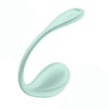 Ou vibrator Satisfyer Smooth Petal cu 12 moduri de vibratii, control prin aplicatie si telecomanda wireless, incarcare magnetica USB, silentios, silicon premium, verde