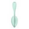 Ou vibrator Satisfyer Smooth Petal cu 12 moduri de vibratii, control prin aplicatie si telecomanda wireless, incarcare magnetica USB, silentios, silicon premium, verde