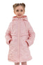 KIMBER - Geaca matlasata de toamna pentru fetite, cu gluga si buzunare, roz