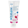 Lubrifiant AQUAglide Gel cu aroma zmeura, pe baza de apa, Joydivision, 100 ml