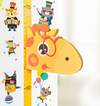 Metru masurare inaltime copii cu model magnetic 3D Girafa si sticker autocolant, 70 cm - 180 cm
