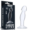 Dildo CRYSTAL 16.5 cm pentru stimulare punctul G si prostata, flexibil, transparent