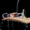 Dildo CRYSTAL 16.5 cm pentru stimulare punctul G si prostata, flexibil, transparent