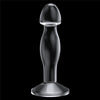 Dildo CRYSTAL 16.5 cm pentru stimulare punctul G si prostata, flexibil, transparent