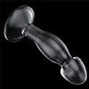 Dildo CRYSTAL 16.5 cm pentru stimulare punctul G si prostata, flexibil, transparent