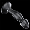 Dildo CRYSTAL 16.5 cm pentru stimulare punctul G si prostata, flexibil, transparent