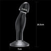 Dildo CRYSTAL 16.5 cm pentru stimulare punctul G si prostata, flexibil, transparent