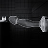 Dildo CRYSTAL 16.5 cm pentru stimulare punctul G si prostata, flexibil, transparent