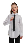 ELODIE - Cravata de copii pentru uniforme scolare, negru