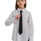 ELODIE - Cravata de copii pentru uniforme scolare, negru