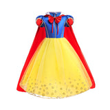Rochie prințesă Alba ca Zapada pentru fete, costumație joc de rol petreceri, serbări, carnaval și cadou ideal pentru sărbători, aniversări sau zile de naștere