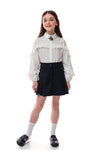 ELMIRA - Fusta/pantalon din stofa, skort bleumarin