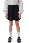 ELMIRA - Fusta/pantalon din stofa, skort bleumarin