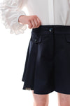 ELMIRA - Fusta/pantalon din stofa, skort bleumarin