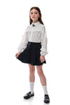 ELMIRA - Fusta/pantalon din stofa, skort bleumarin