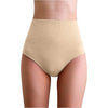 Chiloti modelatori cu talie medie pentru compresie abdomen, lenjerie modelatoare fara cusaturi din material respirabil - bej