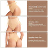 Chiloti modelatori cu talie medie pentru compresie abdomen, lenjerie modelatoare fara cusaturi din material respirabil - bej
