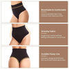 Chiloti modelatori cu talie medie pentru compresie abdomen, lenjerie modelatoare fara cusaturi din material respirabil - negru