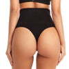 Chiloti modelatori cu talie medie pentru compresie abdomen, lenjerie modelatoare fara cusaturi din material respirabil - negru